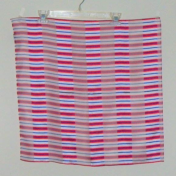 Vintage Cejon Red White Blue Scarf - Picture 3 of 7